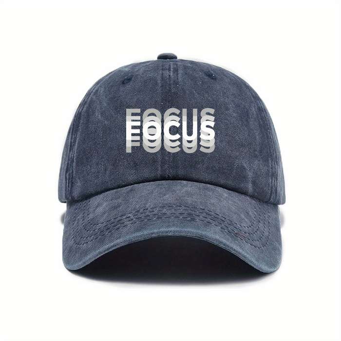 1pc Urban Style Vintage Casual Baseball Cap Adjustable Fit Sun Protection Polyester Essential