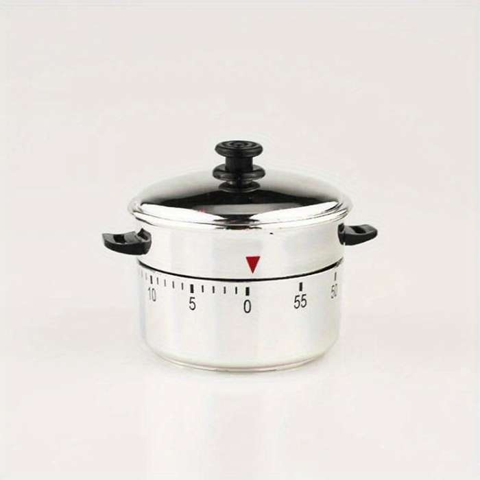 1pc 60-Minute Mechanical Kitchen Timer Adjustable Cooking Countdown Time Manager Suitable f