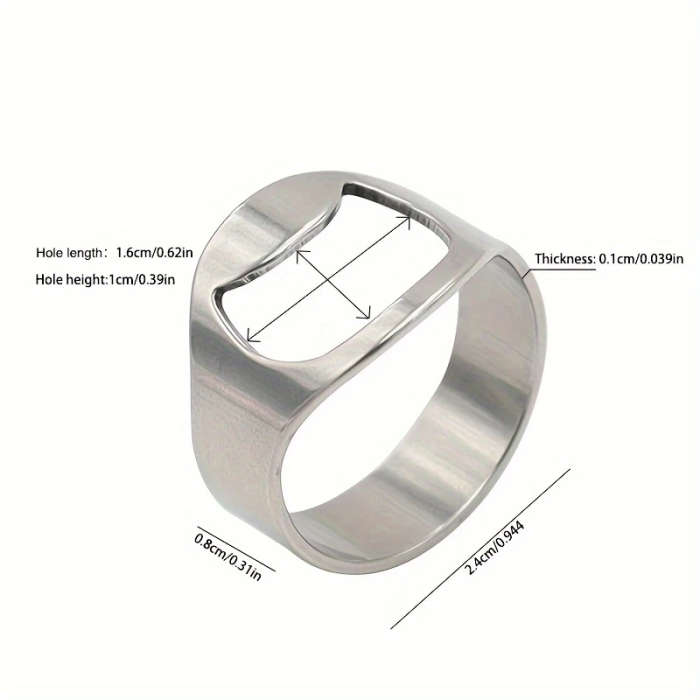 1 Piece Stainless Steel Ring Bottle Opener Creative Ring Soda Beer Bottle Opener
