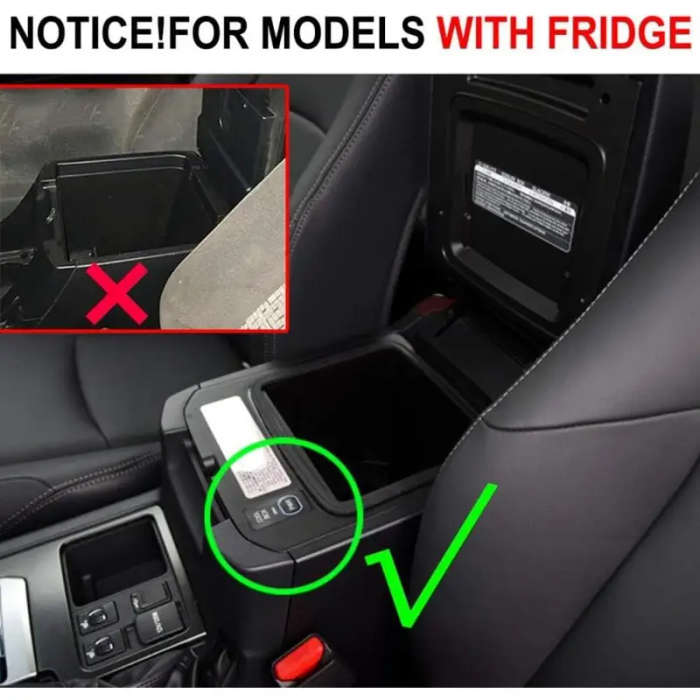 Armrest Box Secondary Storage Organizer For Toyota Land Cruiser Prado 150
