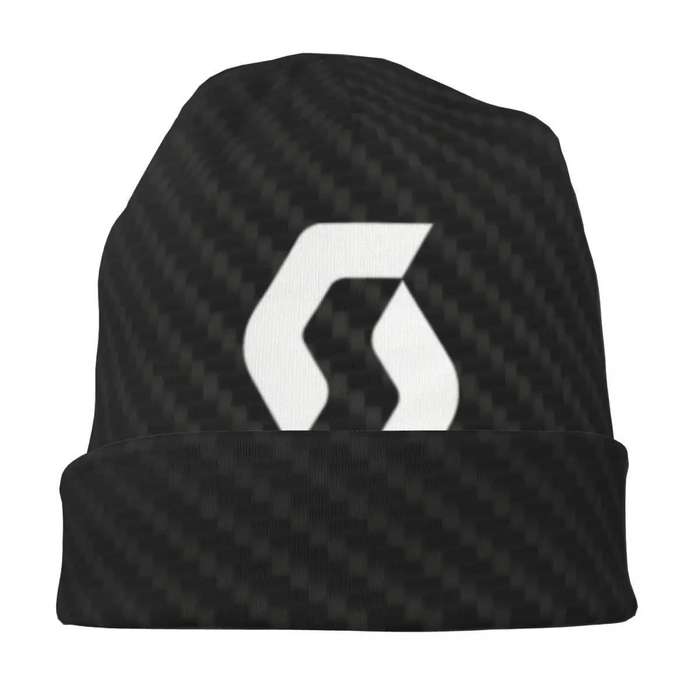 1pc Scott Unisex Street Style Knit Beanie Hat Polyester and Elastane Stretchable Fabric Windproof