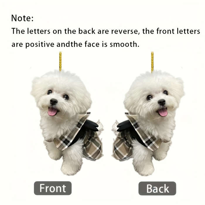 1pc 2D Flat    8cm 3.14in Cute Acrylic Pendant Car Rearview Mirror Pendant Backpack Pen