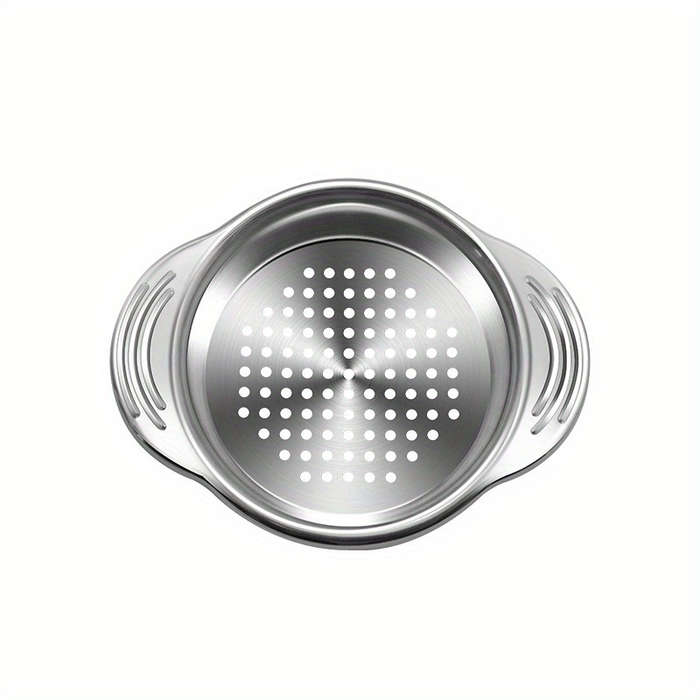 1pc Stainless Steel Can Drain Strainer Kitchen Tool for Easy Can Slag Filtering Durable Metal Con