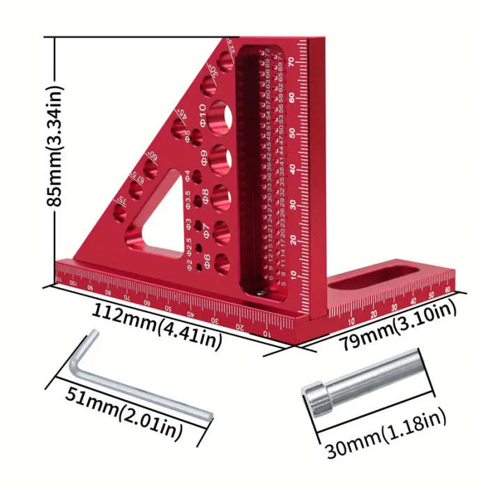 Aluminum Woodworking Square Scriber