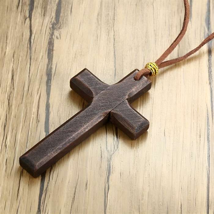 1 Piece A Brown Jesus Theme Pendant