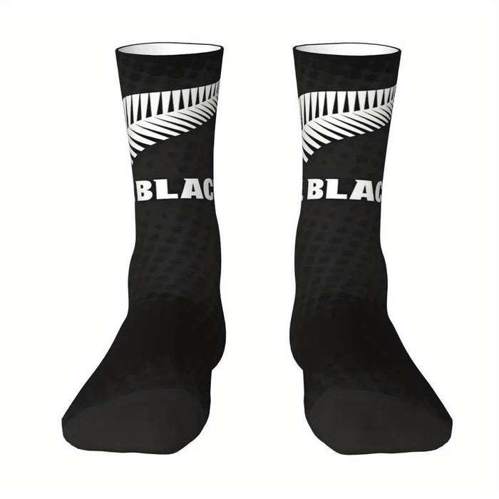 1 Pair One Size Rugby Feather Socks