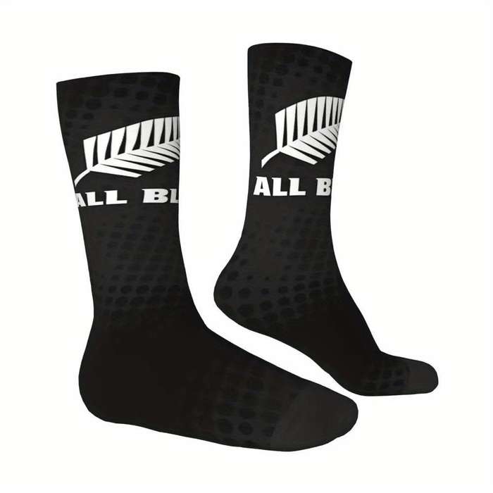 1 Pair One Size Rugby Feather Socks