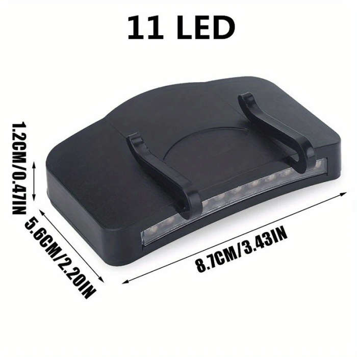 1pc LED Clip-On Headlight Ultra-Bright Energy Saving Flashlight for Outdoor Fishing Camping Hunting