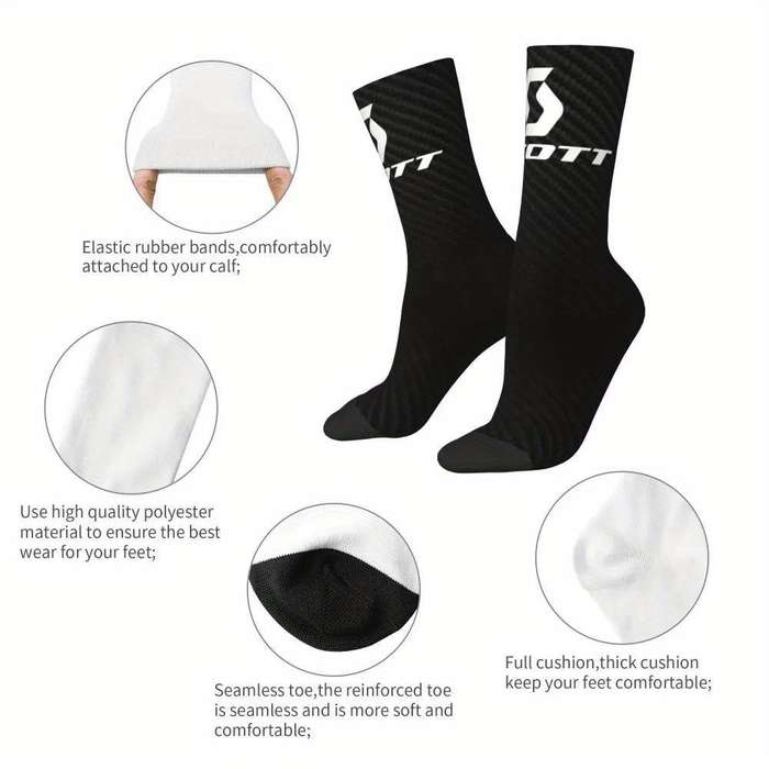 1 Pair One Size White Socks