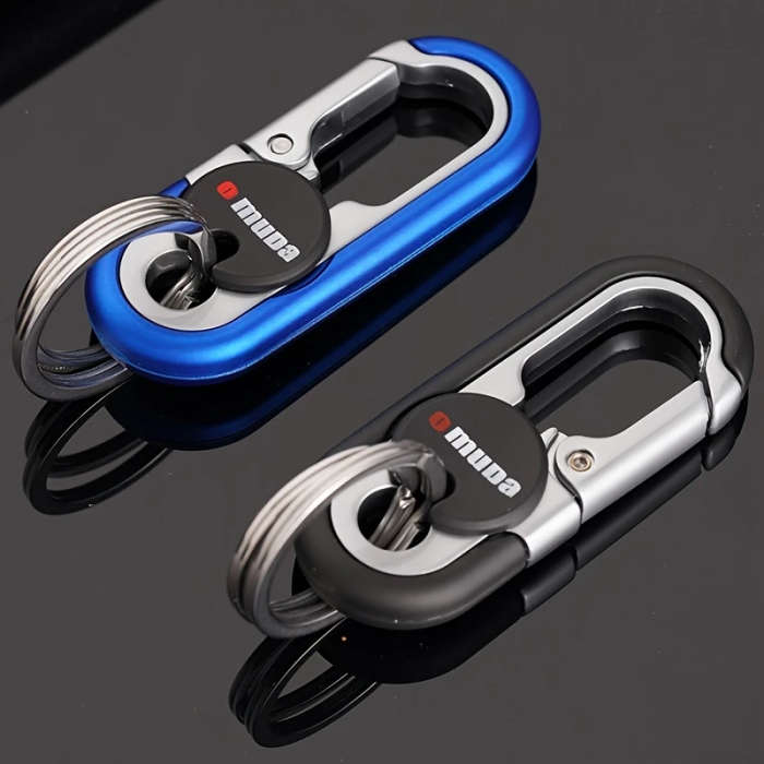 1pc Metal Alloy Car Key Chain Perfect for Men's Waist Hanging Color sent randomly