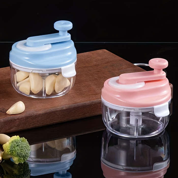 1pc Kitchencraft Multifunctional Manual Garlic Grinder Uncharged Plastic Seasoning Mixer with