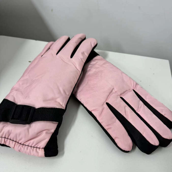 1 Pair Black Warm Gloves