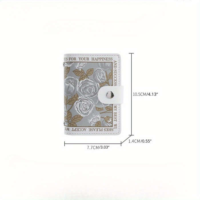 1pc Flower Anime Card Holder Holds 22 Card Slots Bank Card Holder ID Holder Large Capacity