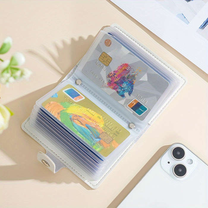 1pc Flower Anime Card Holder Holds 22 Card Slots Bank Card Holder ID Holder Large Capacity