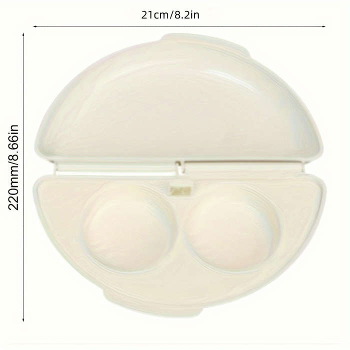 1pc Microwave Egg Poacher with Mushrooms Bell Peppers Easy-Clean Plastic Kitchen Tool for P