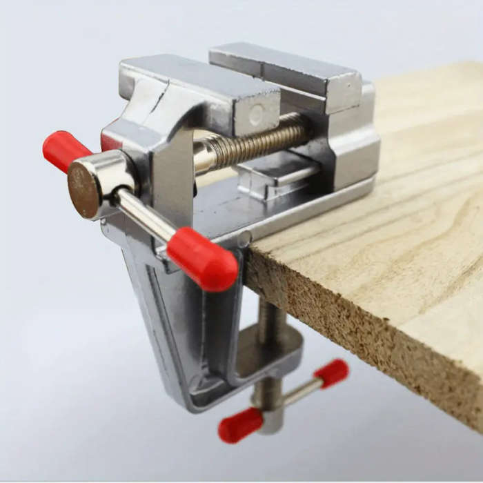 Aluminum Miniature Small Jewelers Hobby Clamp On Table Bench Vise Mini Tool Vice Muliti-Funcational