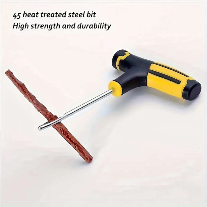 22pcs Car Tire Repair Kit with Emergency Tools Patches Sealant Easy-to-Use for Quick Fixes