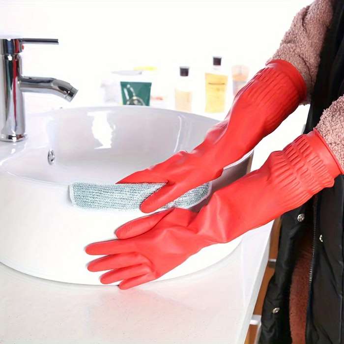 1 Pair Size M Household Cleaning Gloves