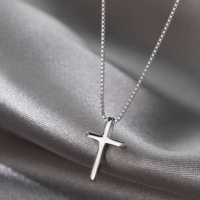 1 Piece Cross necklace stainless steel Jesus Theme Pendant