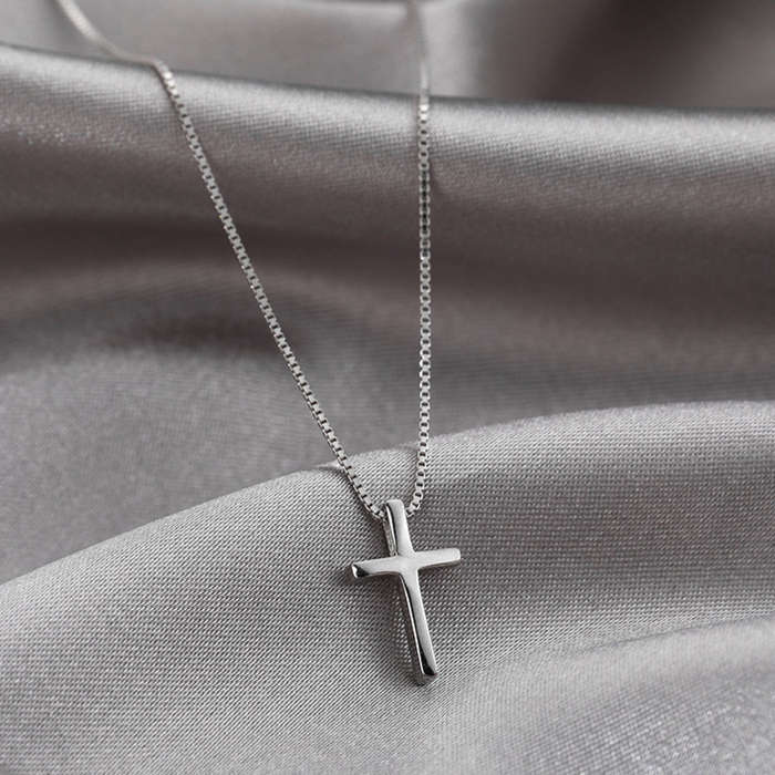 1 Piece Cross necklace stainless steel Jesus Theme Pendant