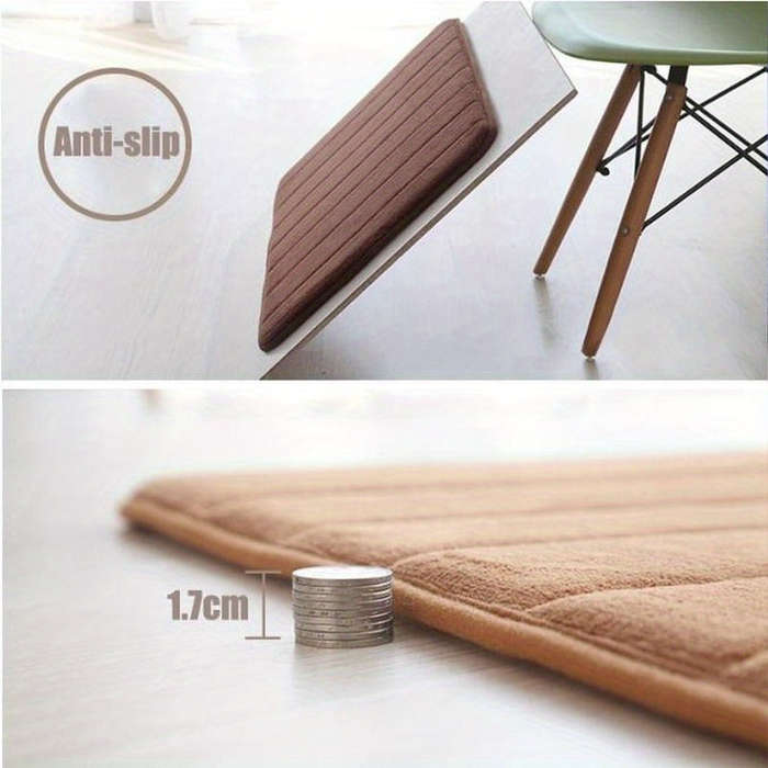 1Pc Gray Floor Mat