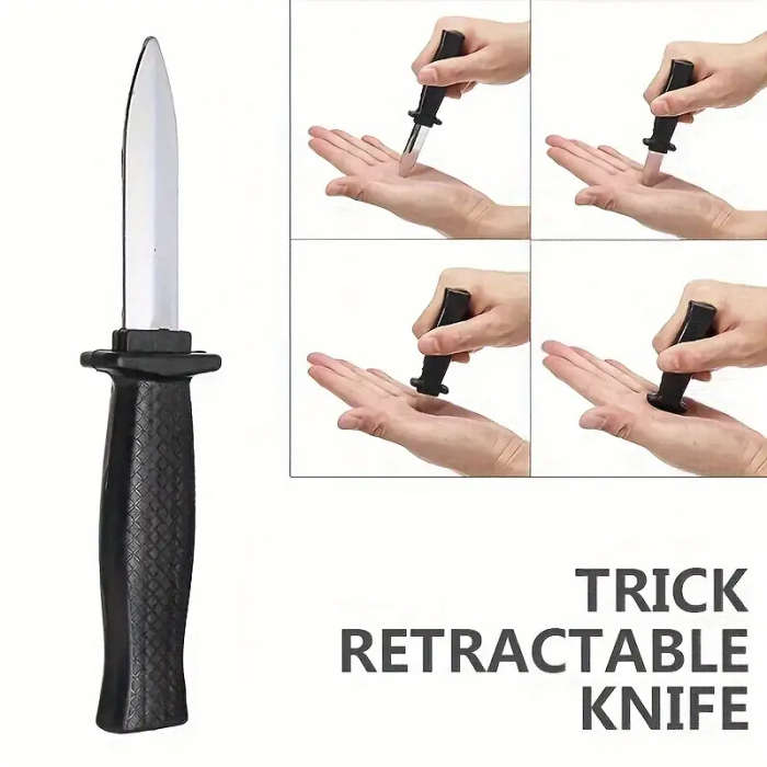 1pc Magic Retractable Knife Plastic Retractable Simulated Knife