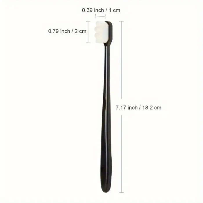 4Pack Extra Soft Manual Toothbrushes with Microfiber Bristles Nano Toothbrush Set for Deep Cleaning