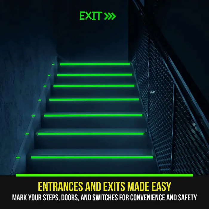 Long-Lasting Luminous Glow Tape - 1 Roll Fluorescent Tape for Outdoor Sports, Night Decorations, Hom