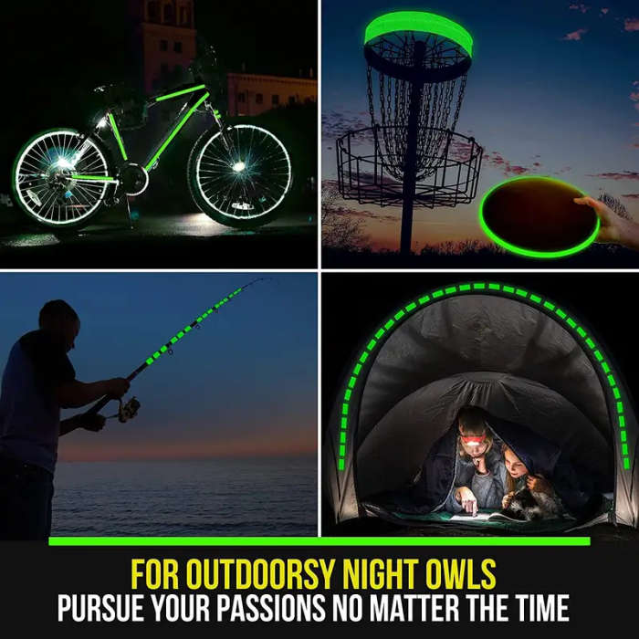 Long-Lasting Luminous Glow Tape - 1 Roll Fluorescent Tape for Outdoor Sports, Night Decorations, Hom