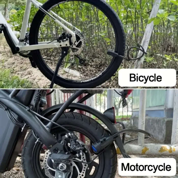 Heavy Duty Stainless Steel Cable Lock - Bicycle And Motorcycle Anti-Theft Security