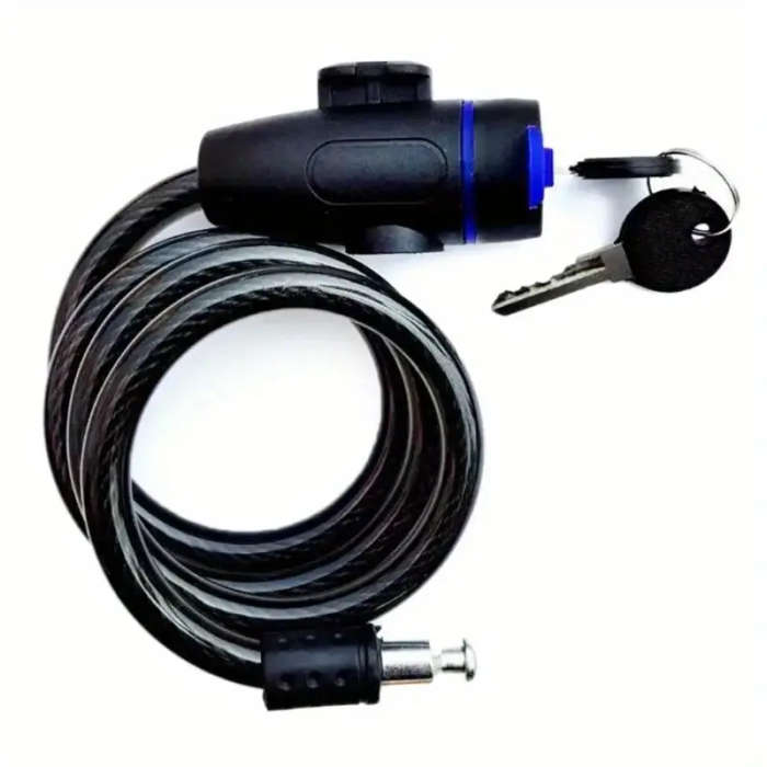 Heavy Duty Stainless Steel Cable Lock - Bicycle And Motorcycle Anti-Theft Security
