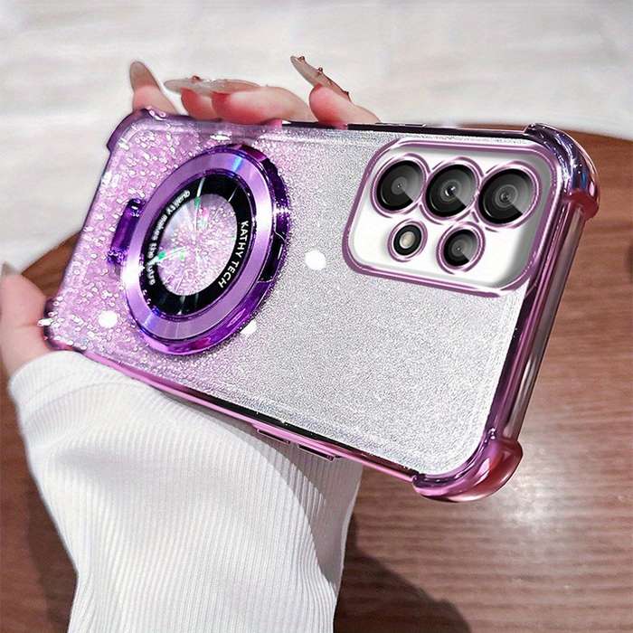 1pc Purple For Samsung Galaxy A55 Phone Cases