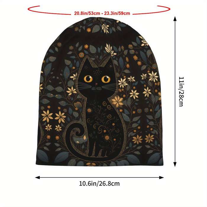 Hat Cute Black Cat Folk