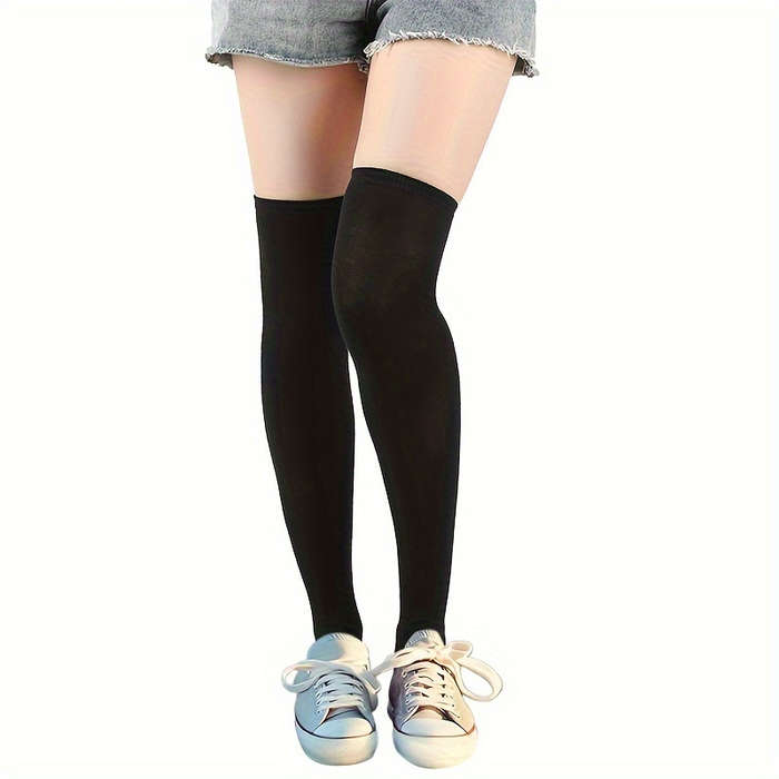 3 Pairs Of Multicolor High Elastic Socks