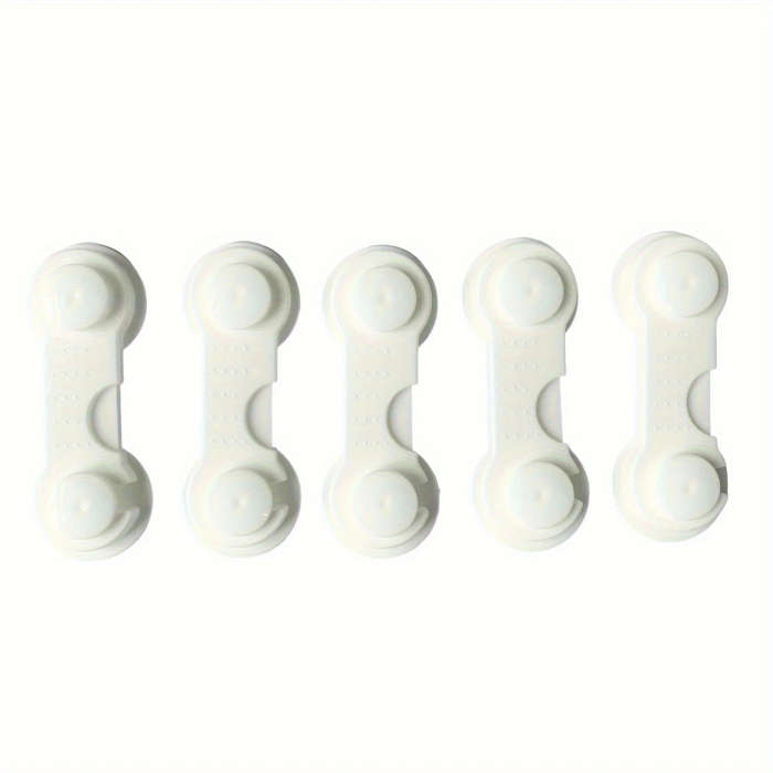 5Pcs Premium Adjustable Plastic Cabinet Safety Drawer Locks Secure Anti Pinch Door Locks For Home Im