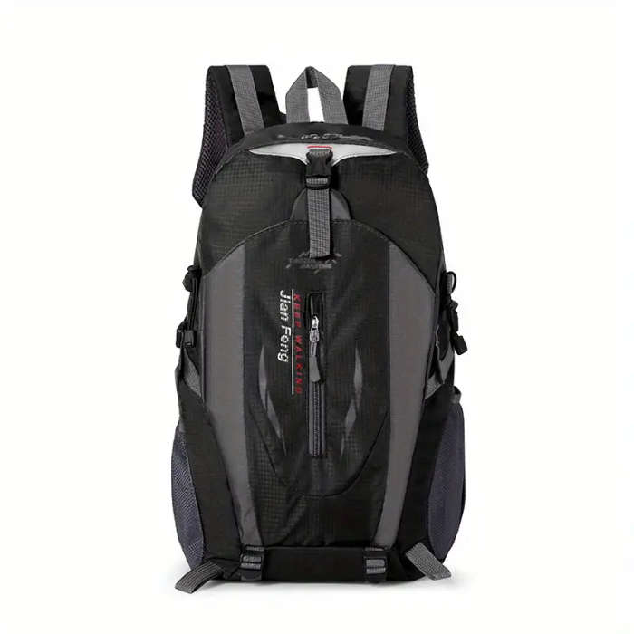 1pc 40L Large-Capacity Leisure Travel Backpack Water-Resistant Oxford Fabric Ideal for Hiking Outdoo