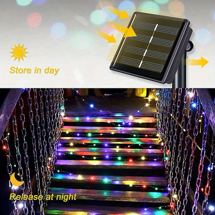 50 LED Solar Color Light Strip LED LED Lights