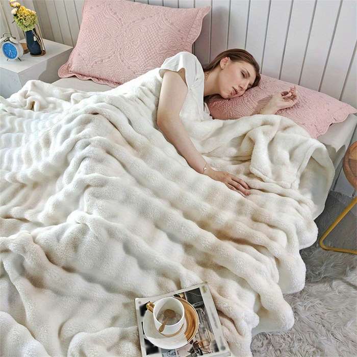 1ps Blanket Color Dark Coffee size 100x150cm