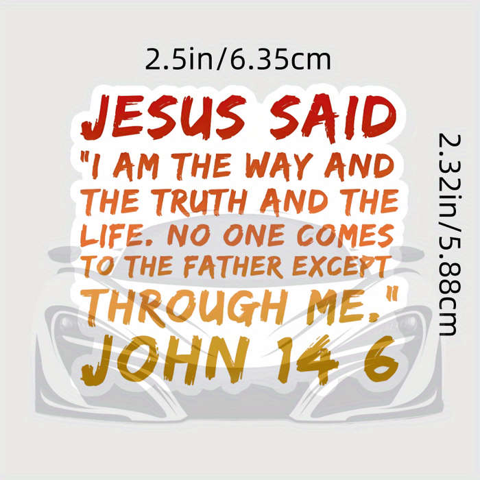 1pc Jesus Christian Themed Stickers