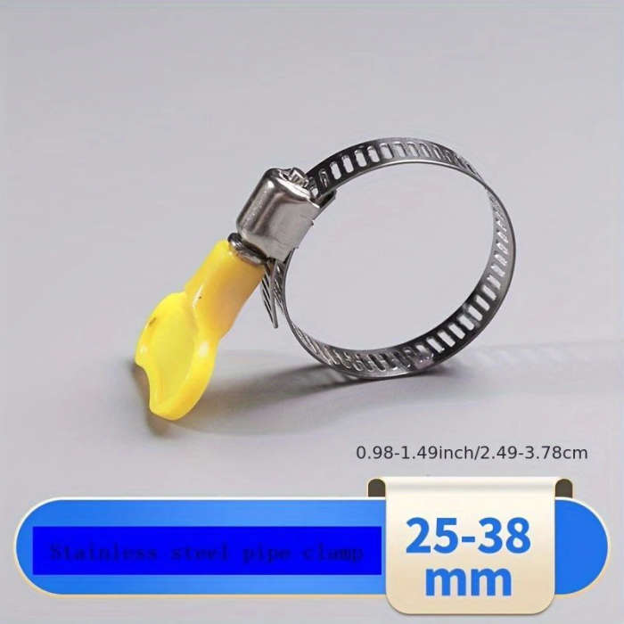 8-Pack Adjustable Pipe Clamps, Durable Stainless Steel & Aluminum, PVC Material, Safety Clamp for Pi