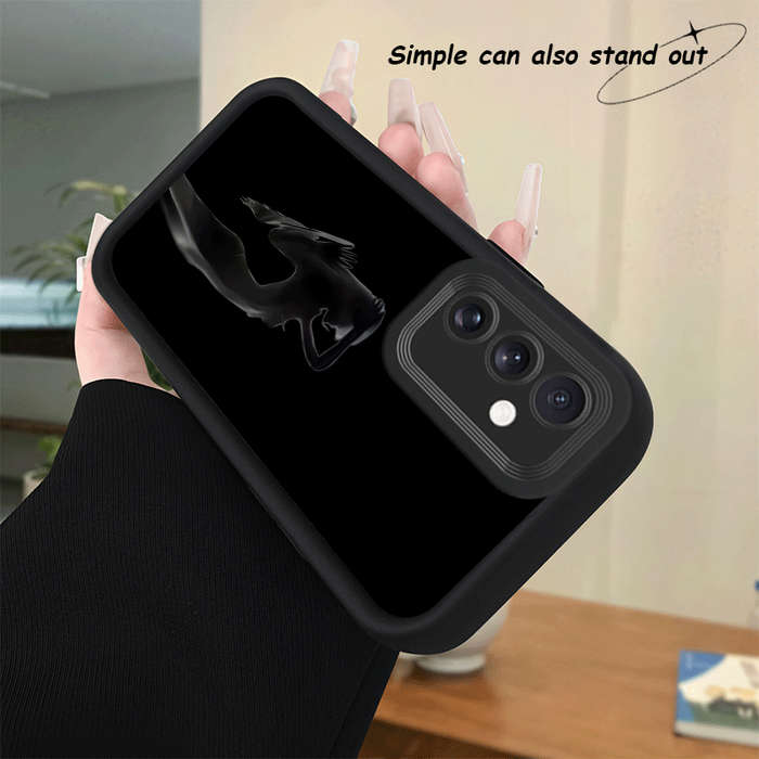 1pc Black For Samsung Galaxy A04 4G Phone Cases