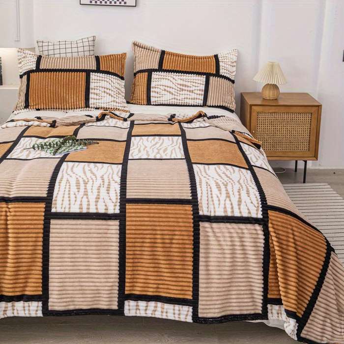 1ps Blanket Color Blue Gray size 78.7INx90IN 200CMx230CM