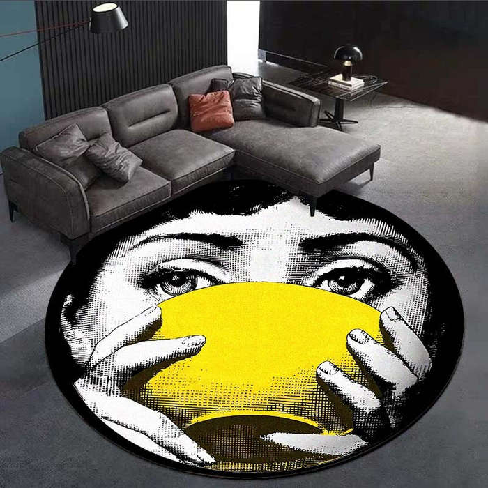 1Pc 100cm Diameter 39.3inch Floor Mat