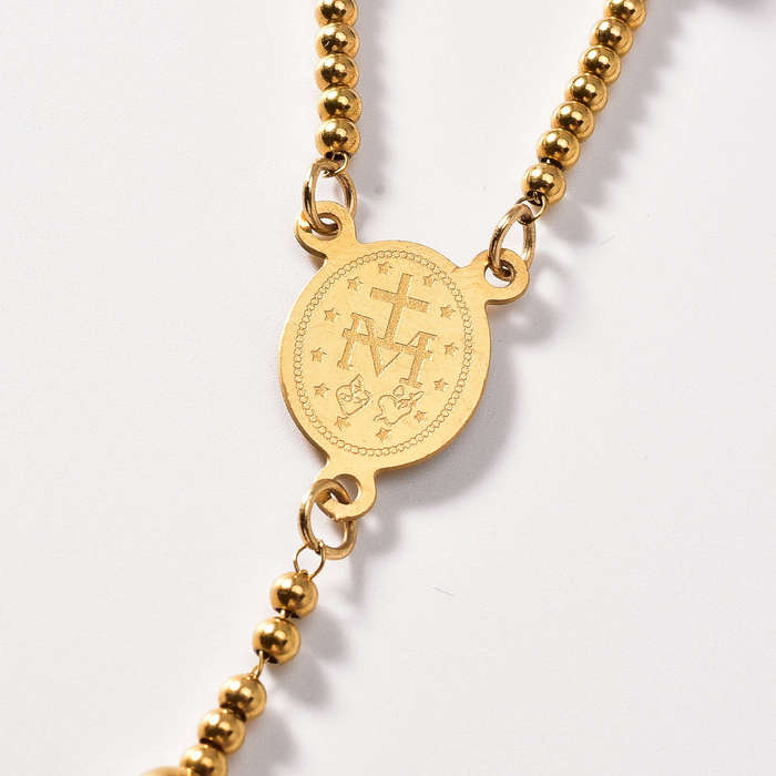 1 Piece Golden Jesus Theme Pendant