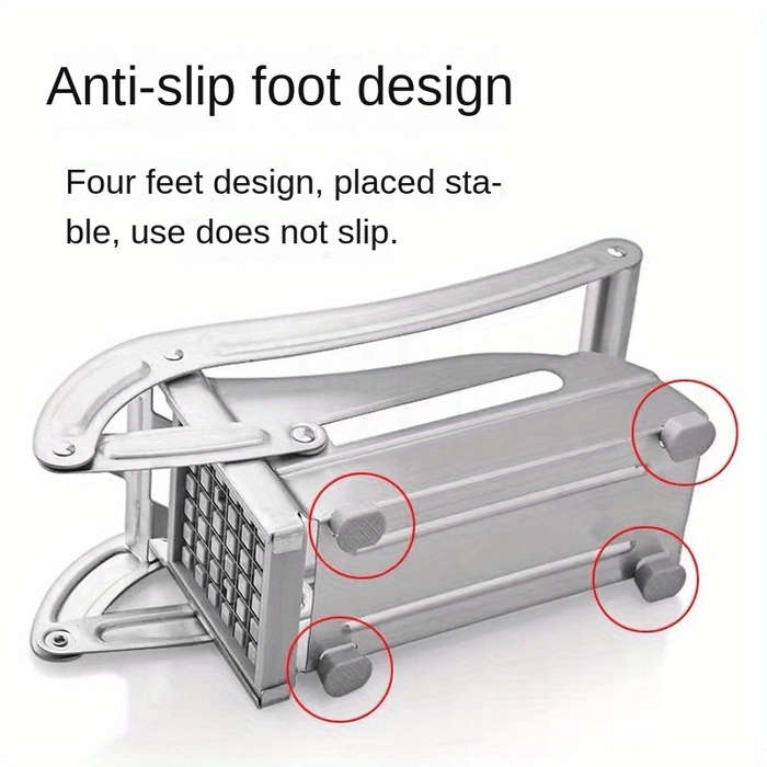 1pc Stainless Steel Fruit Knife Vegetable Knife French Fry Knife Potato Slicer Vegetable Choppe