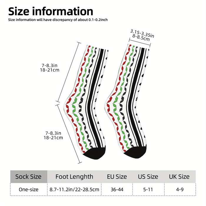 1 Pair Multicolor One Size Socks