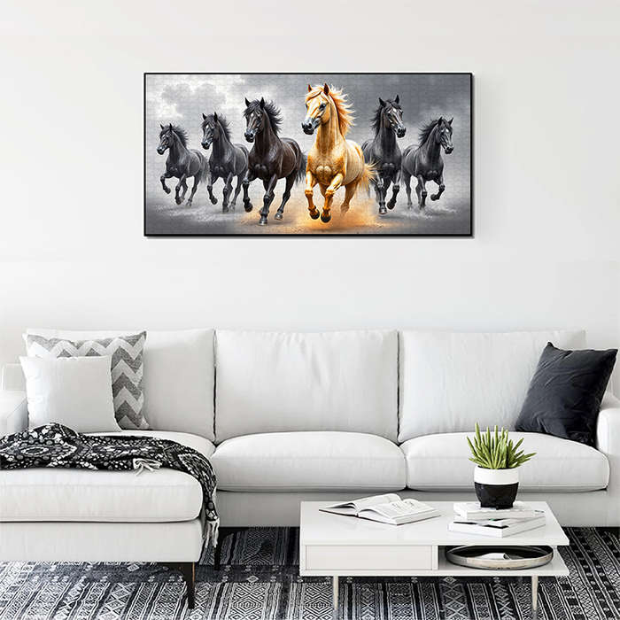 1000pcs Galloping Horses Jigsaw Puzzle 80x40cm (32x16) Large Premium High Quality