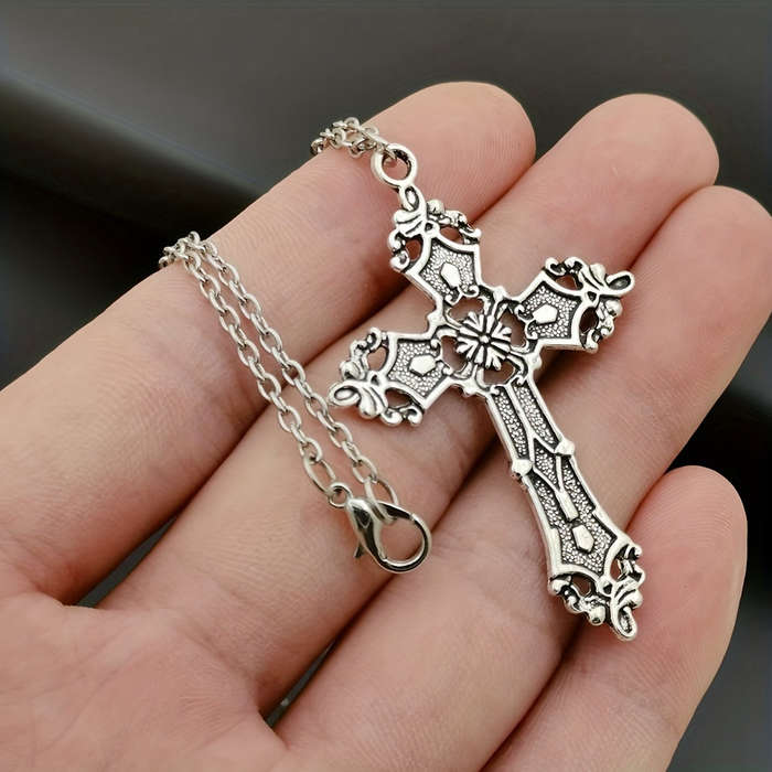 1 Piece Silvery Jesus Theme Pendant