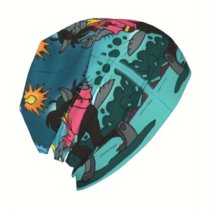 1pc BIIHUDU Men'S Wolf Rabbit Beanie Caps Polyester 95% Elastane 5% Funky Fashion Knitting for