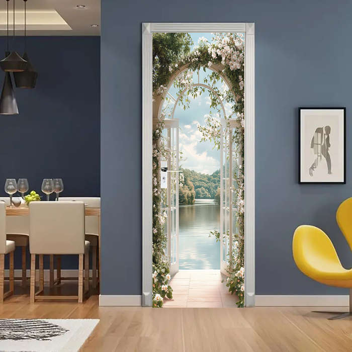1Pc 76.96x199.9cm Door Window Sticker